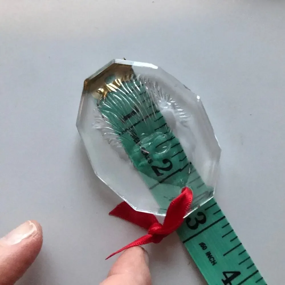 VTG Crystal Brands of Ireland Crystal Christmas Ornament - Santa Claus